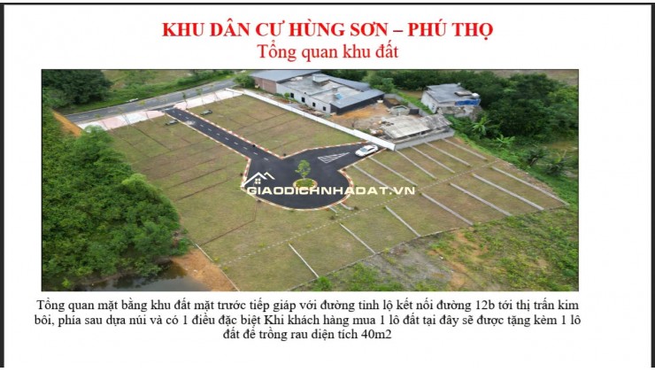 MUA 1 LÔ ĐẤT – TẶNG 1 LÔ LIỀN KỀ TẠI KIM BÔI, HÒA BÌNH